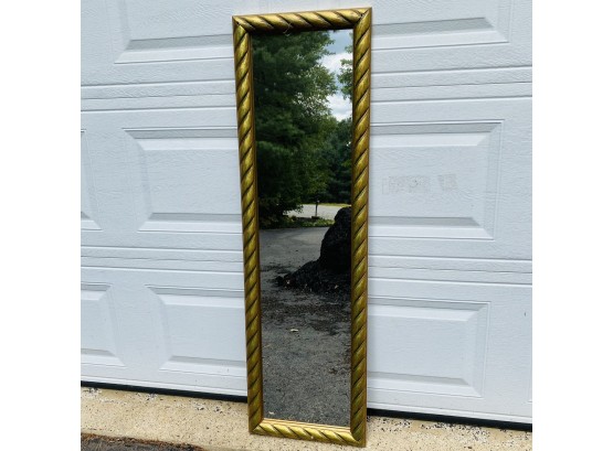 Gold Painted Wooden Wall Mirror