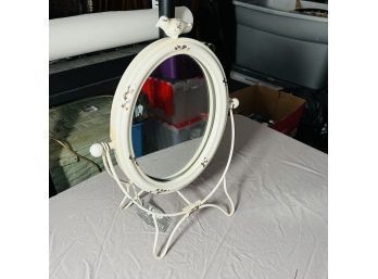 Metal Tabletop Mirror With Bird