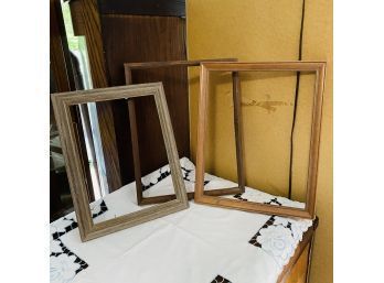 Wooden Picture Frame Lot (No Glass Or Backing)