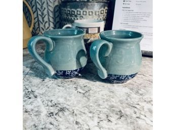 Pair Of Mugs From World Market And Norman Rockwell Mug