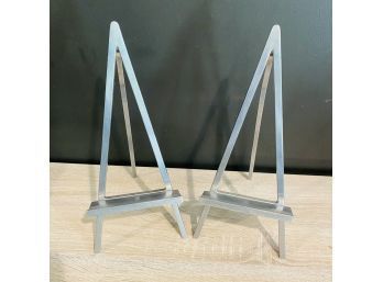 Metal Book/picture Stands - Set Of Two (No. 13)