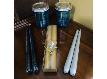 Candle Sticks And Ball Mason Jar Lot (Bag No. 14)