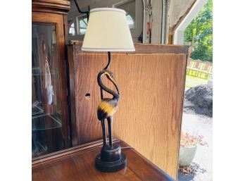 Beautiful Bird Table Lamp With Shade