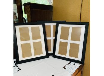 Black Multi-Aperture Frames - Set Of Three (One Does Not Include Glass)