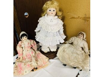 Vintage Porcelain Doll Lot