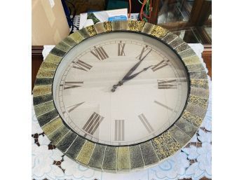Oversized Roman Numeral Hanging Clock