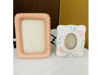 Small Vintage Ceramic Frame Lot (Backing Included)