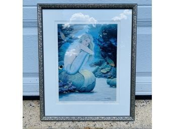 Christi Mathews Mermaid Art Print In Frame