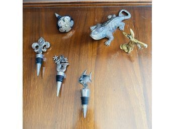 Decorative Wine Topper And Bottle Opener Lot