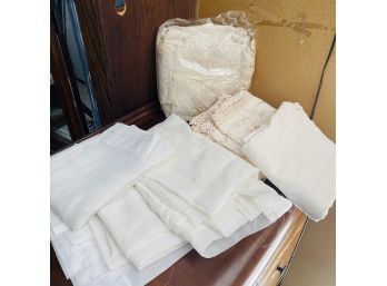 Assorted White Curtain Lot