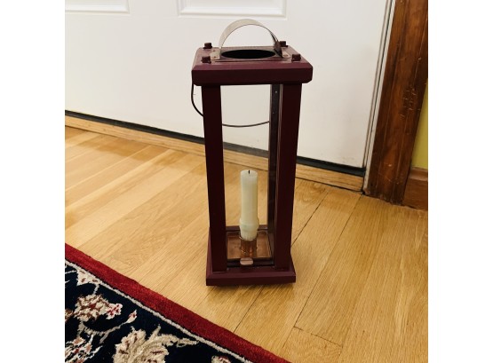 Decorative Lantern With Taper Candle (Entryway)