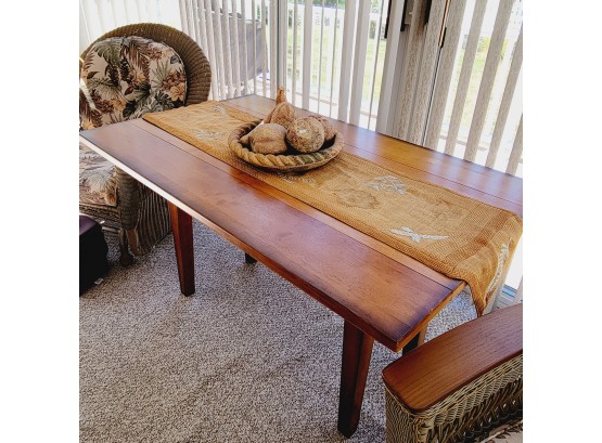 Solid Wood Drop Leaf Table (porch)