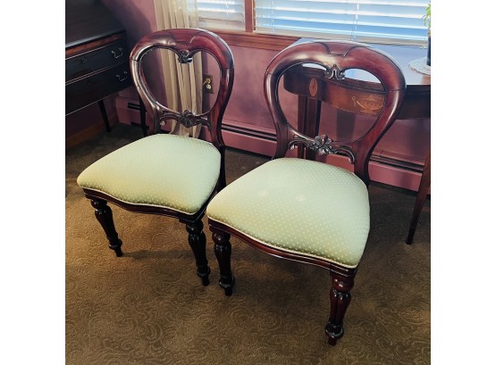 Pair Of Reproduction Chairs (Living Room)
