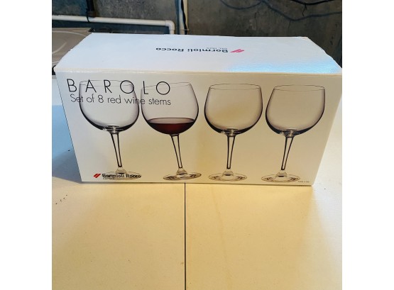Bormioli Rocco Red Wine Glasses -  Set Of Eight (Basement Shelf)