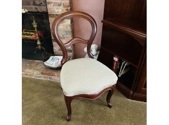 Vintage Chair With Upholstered Seat (Living Room)