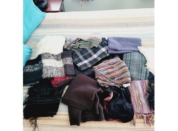 Winter Scarfs And Pashminas Lot (Upstairs Bedroom)