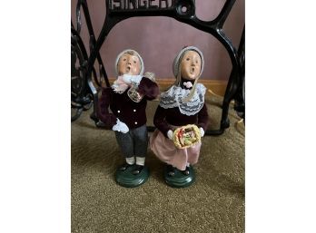 Byers' Choice Carolers Pair With Sweets (Living Room)