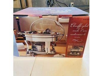 4QT Stainless Steel Oval Chafing Dish (Basement Shelf)