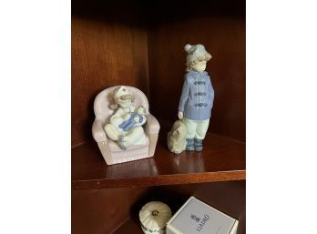 Pair Of Lladro NAO Figures (Living Room)