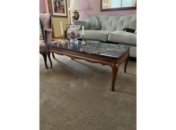 Vintage Marble Top Coffee Table (Living Room)