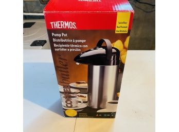 Thermos Silver Swivel Base Pump Pot (Basement Shelf)