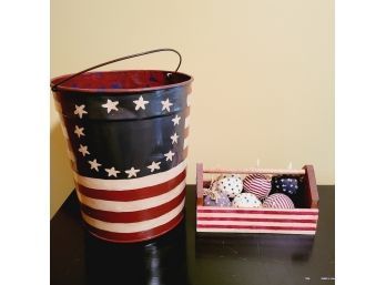 American Flag Themed Decor (Upstairs Bedroom)