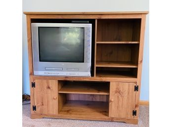 Wooden TV Cabinet With Storage (Upstairs Sitting Room)