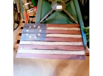 Decorative Wooden American Flag (Basement)