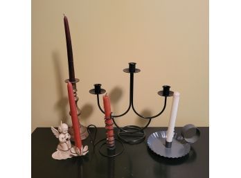 Various Candle Holders And Accessories (Upstairs Bedroom)