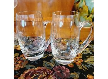 Set Of 2 Glass Mugs (Kitchen)