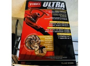 Toro Ultra Electric Leaf Blower/Vac (Basement)