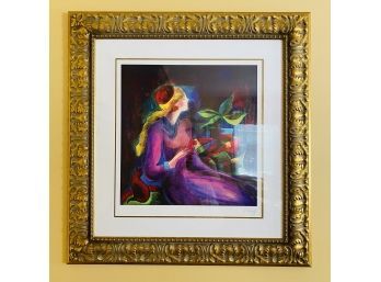 Framed Le Kinff Woman Art Print (Diningroom)