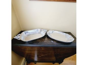 Ann Kary Silver Plated Serving Platters (Dining Room)