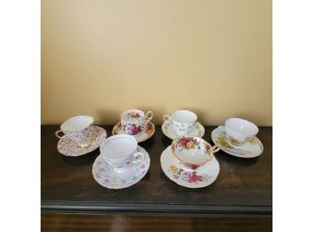 Royal Albert, Aynsley, Shelley And Other Tea Cups And Saucers