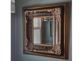 Black And Gold Accent Mirror (Master Bedroom)