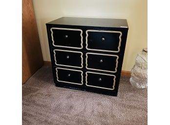 Painted Black Wooden Chest (Upstairs Hall)