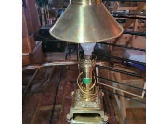 Paris Orient Express Brass Color Footed Lamp (Basement)