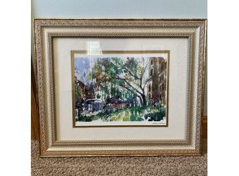 Framed Abstract Landscape Print Art (Upstairs Sitting Room)