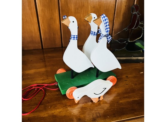 Wooden Goose Pull Toy (Dining Room)