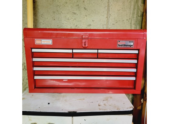 Red Sears Craftsman Tabletop Chest Including Content (Basement)