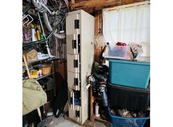 Metal Storage Locker With Cubbies (Garage)