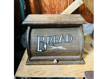 Vintage Wooden Bread Box (Garage)