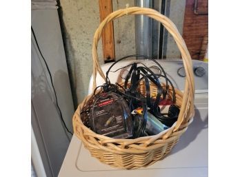 Basket Of Cords And Wires (Basement)