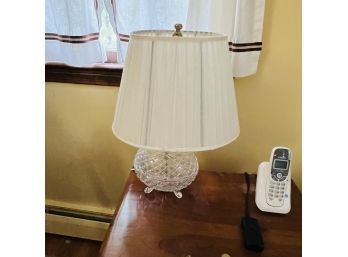 Vintage Crystal Table Lamp (Master Bedroom)