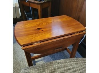 Handcrafted Vintage Drop Leaf Table (family Room)