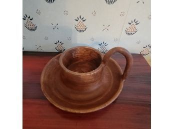Handmade Pottery Pillar Candle Holder (Dining Room)