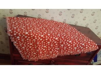 Handmade Fringed Starry Table Cloth 44x38 (dining Room)