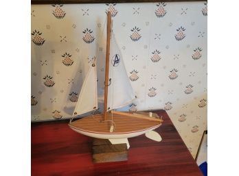 Vintage Model Boat (Dining Room)
