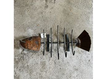 Metal Fish Wall Hooks (Garage)