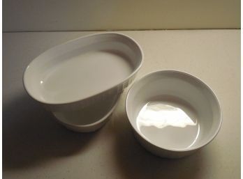 3 Small Corningware Casserole Dishes(Kitchen)